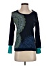 Desigual 100% Cotton Paisley Teal Pullover Sweater Size S (estimated) - photo 1
