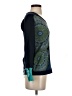 Desigual 100% Cotton Paisley Teal Pullover Sweater Size S (estimated) - photo 4