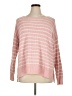 LC Lauren Conrad Stripes Pink Pullover Sweater Size XL - photo 1