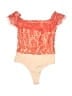 PrettyLittleThing 100% Cotton Orange Bodysuit Size 6 - photo 1