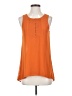 Naked Zebra Orange Sleeveless Blouse Size S - photo 1