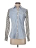 Foxcroft Stripes Blue Long Sleeve Blouse Size 4 - photo 1