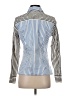Foxcroft Stripes Blue Long Sleeve Blouse Size 4 - photo 2