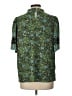 Ann Taylor LOFT Paisley Green Short Sleeve Blouse Size L - photo 2