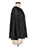 Talbots 100% Polyester Polka Dots Black Long Sleeve Blouse Size M (petite) - photo 4