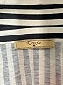 Cestyle Stripes Black Long Sleeve Button-Down Shirt Size M - photo 7