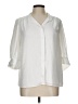 CeCe 100% Polyester Ivory 3/4 Sleeve Blouse Size L - photo 1