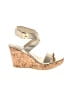 Andrea Carrano Gold Wedges Size EU 37 - photo 1