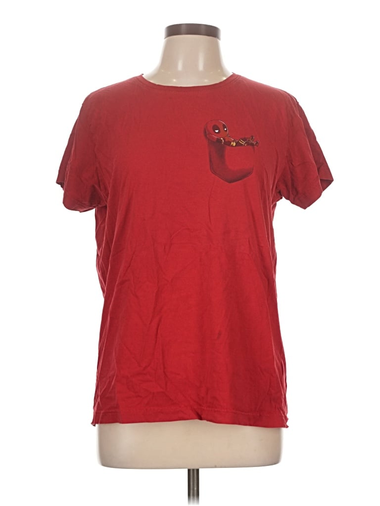 Pre-owned Marvel Short Sleeve T-shirt In Red