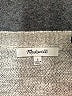 Madewell 100% Cotton Gray Knot-Front Sweater Tee Size L - photo 7