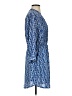 Maeve 100% Polyester Paisley Blue Casual Dress Size S - photo 4