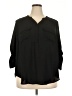 Torrid 100% Polyester Black 3/4 Sleeve Blouse Size 2X Plus (2) - photo 1