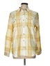 Eddie Bauer Plaid Yellow Long Sleeve Blouse Size L - photo 1