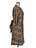 Lesley Evers Animal Print Brown Casual Dress Size 1X - photo 4