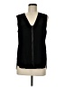 Vince. 100% Silk Black Sleeveless Silk Top Size M - photo 1