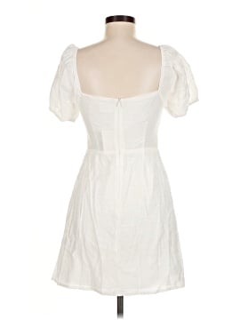 knee length white formal dresses Sleeveless Newest A-line Knee-Length White Strapless Homecoming Dress US8 / Ivory