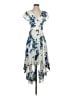 Lulus 100% Polyester Floral Blue Cocktail Dress Size XS - photo 1