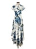Lulus 100% Polyester Floral Blue Cocktail Dress Size XS - photo 2