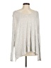 Express One Eleven Silver Long Sleeve Top Size M - photo 1