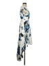 Lulus 100% Polyester Floral Blue Cocktail Dress Size XS - photo 4