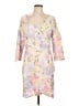 Boston Proper Floral Pink Cocktail Dress Size 10 - photo 1