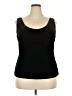 Alex Evenings 100% Polyester Black Tank Top Size 2X - photo 1