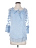 Unbranded Blue 3/4 Sleeve Blouse Size S - photo 1