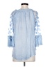 Unbranded Blue 3/4 Sleeve Blouse Size S - photo 2