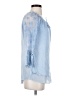 Unbranded Blue 3/4 Sleeve Blouse Size S - photo 4