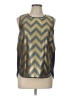 J.Crew Metallic Gold Sleeveless Blouse Size 10 - photo 1
