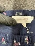 Pink Rose Stars Blue Casual Pants Size L - photo 7