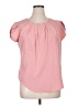 Unbranded 100% Polyester Pink Short Sleeve Blouse Size XL - photo 1