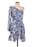 ASTR The Label 100% Polyester Floral Blue Cocktail Dress Size L - photo 1