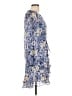 ASTR The Label 100% Polyester Floral Blue Cocktail Dress Size L - photo 4