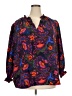 Sugarlips Paisley Blue 3/4 Sleeve Blouse Size 3X - photo 1