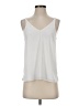 Topshop 100% Polyester White Sleeveless Blouse Size 4 - photo 1