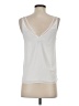 Topshop 100% Polyester White Sleeveless Blouse Size 4 - photo 2