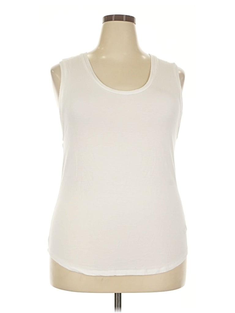 Pre-owned Fabletics Sleeveless T-shirt In Ivory