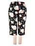 Unbranded Floral Black Casual Pants Size XXL - photo 2