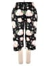 Unbranded Floral Black Casual Pants Size XXL - photo 1