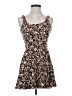 Forever 21 Floral Brown Casual Dress Size XS - photo 1