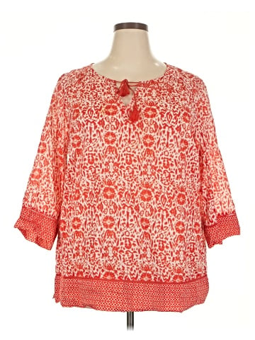 fleur bleue 3/4 Sleeve Blouse (view 1)