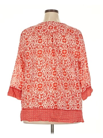 fleur bleue 3/4 Sleeve Blouse (view 2)