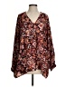Emily Wonder 100% Polyester Brown Long Sleeve Blouse Size S - photo 1