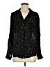 L'Agence 100% Silk Stars Black Blouse Size Med (2) - photo 1