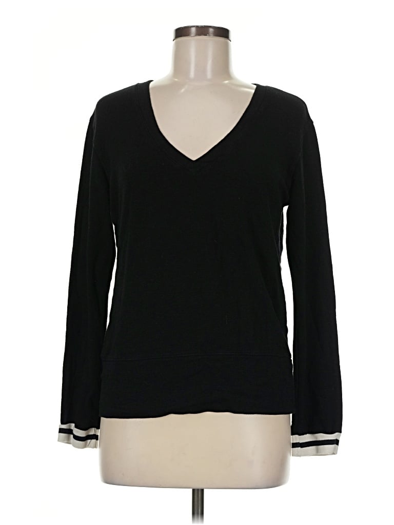 Pre-owned Monrow Long Sleeve T-shirt In Black
