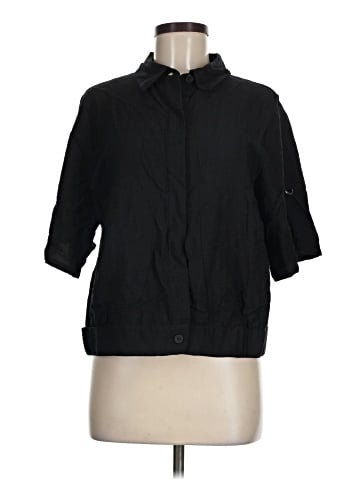 DKNY 3/4 Sleeve Button-Down Shirt (view 1)