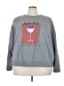 Unbranded Graphic Gray Sweatshirt Size 3X (estimated) - photo 1