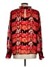 J by Joie 100% Polyester Print Red Long Sleeve Blouse Size L - photo 2