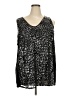 Lane Bryant Silver Sleeveless Blouse Size 22 - 24 Plus - photo 1